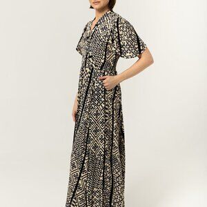 BEL KAZAN La Ve En Rose w/ Pockets - Blue Temple - Medium (8-10) NWT Bali